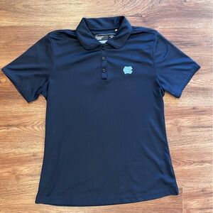 CAROLINA TAR HEELS UNC CHAPEL HILL Navy Blue Women's Polo Shirt Size Medium